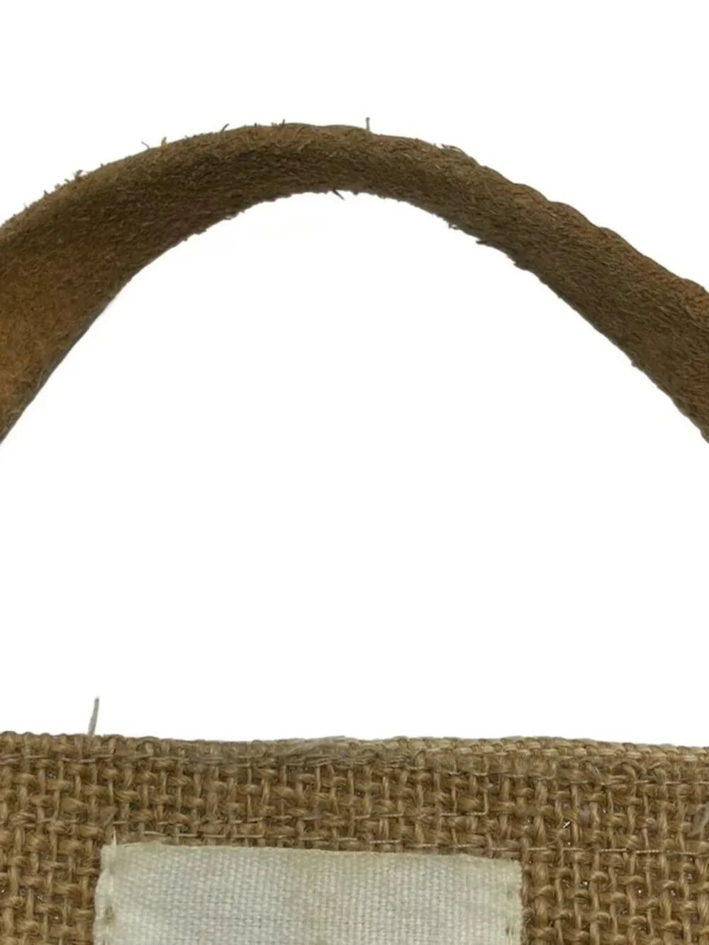 APOLIS Brown Cream Multi Hemp Leather Tote Bag